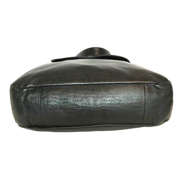 See By Chloe Shoulder Bag Black Leather Front Pocket Dual Handles - Picture 3 of 11